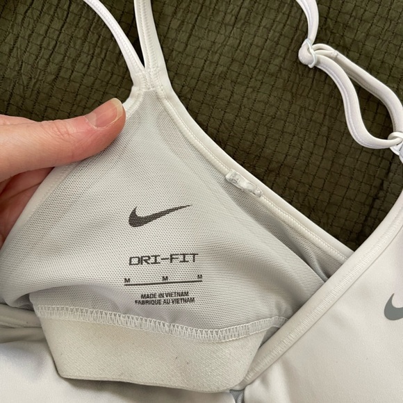 Nike Sports Bras in White and Neon Green - Picture 8 of 10